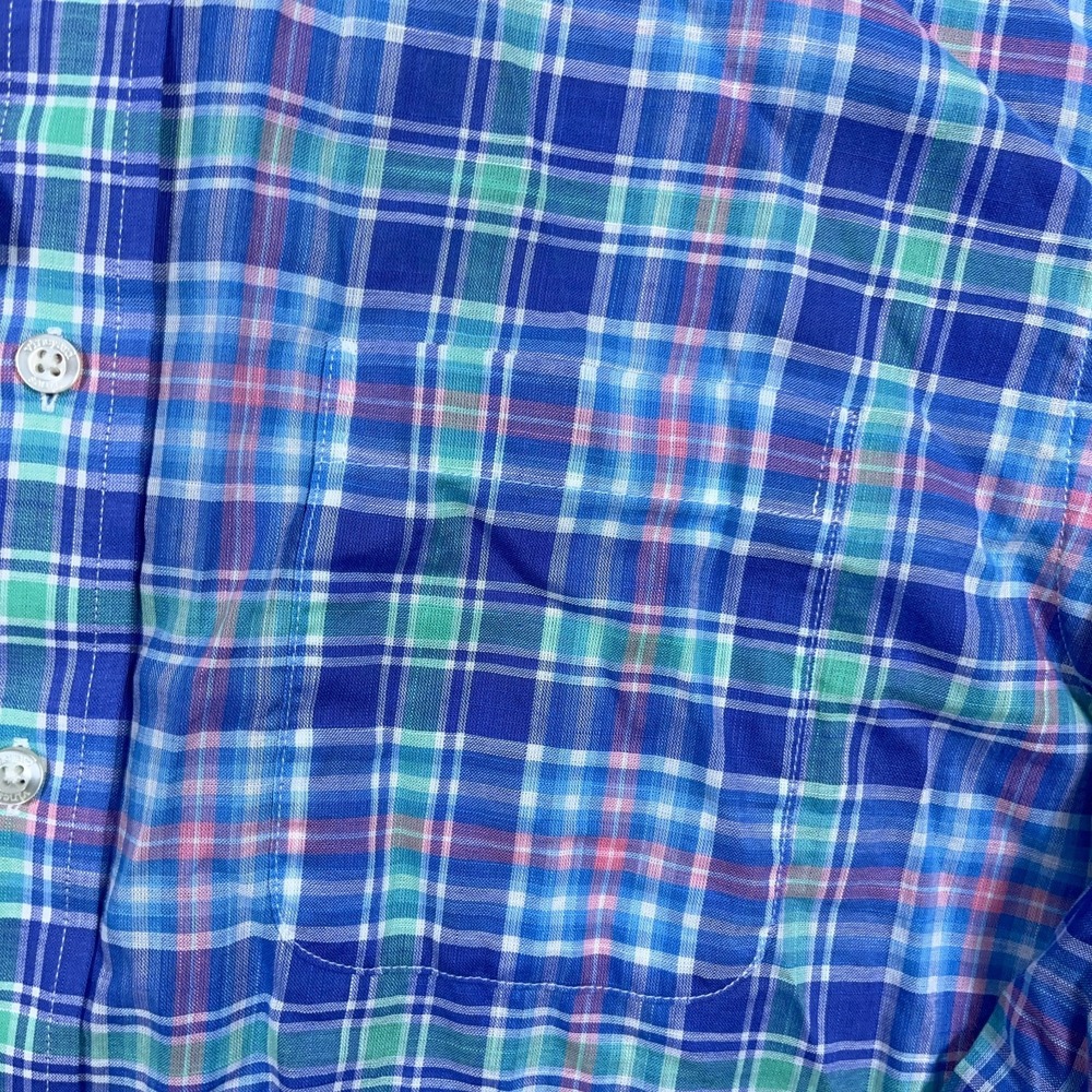 Vineyard Vines Murray Shirt Men Medium Blue Pink Button Up Cotton Preppy - Picture 6 of 11